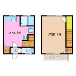 伊勢川島駅 徒歩5分 1階の物件間取画像